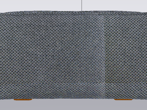 Arc Slate Fabric Ottoman Bench Modelo 3D
