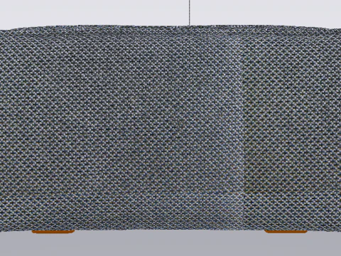 Arc Slate Fabric Ottoman Bench 3D Model