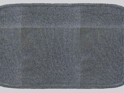 Arc Slate Fabric Ottoman Bench 3D Model