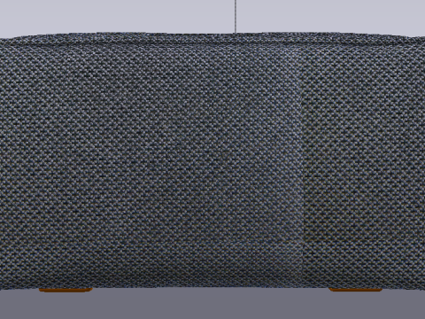 Arc Slate Fabric Ottoman Bench Modelo 3D