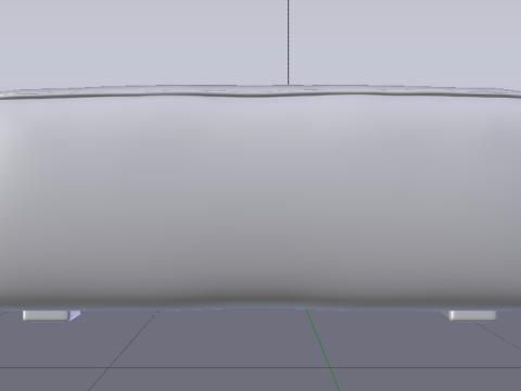 Arc Slate Fabric Ottoman Bench Modelo 3D