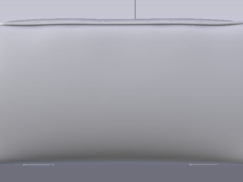 Arc Slate Fabric Ottoman Bench Modelo 3D