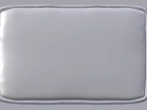 Arc Slate Fabric Ottoman Bench 3D Model