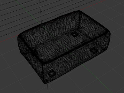 Arc Slate Fabric Ottoman Bench Modelo 3D