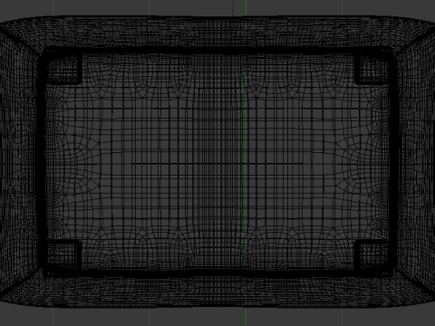 Arc Slate Fabric Ottoman Bench Modelo 3D