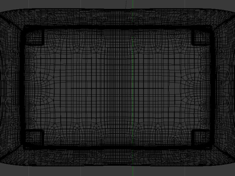 Arc Slate Fabric Ottoman Bench 3D Model
