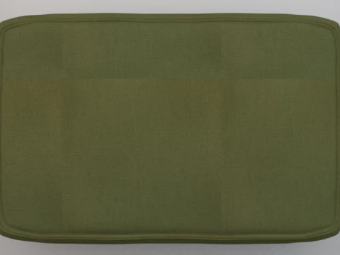 Heritage Leaf Fabric Ottoman Bench 3D Model