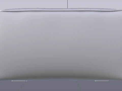 Heritage Leaf Fabric Ottoman Bench 3D Model