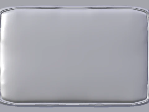 Heritage Leaf Fabric Ottoman Bench 3D Model