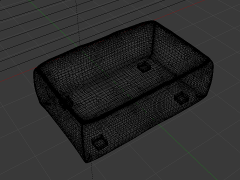 Heritage Leaf Fabric Ottoman Bench 3D Модель