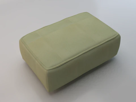 Banc ottoman en tissu mousse Heritage Modèle 3D