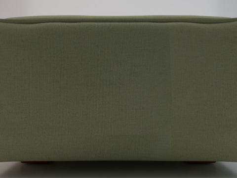 Heritage Moss Fabric Ottoman Bench 3D 모델