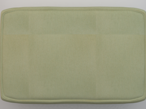 Heritage Moss Fabric Ottoman Bench 3D 모델