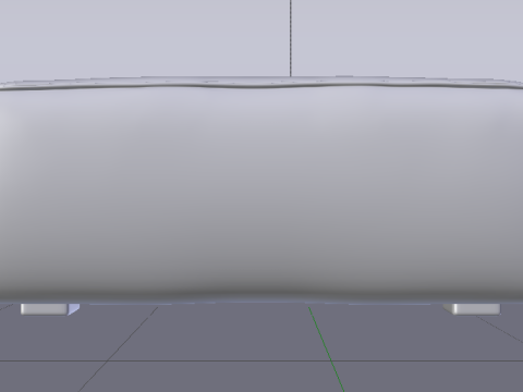 Heritage Moss Fabric Ottoman Bench 3D 모델