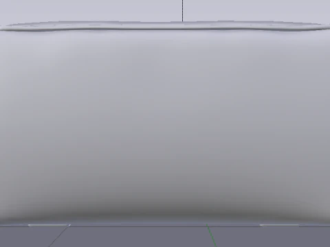 Heritage Moss Fabric Ottoman Bench 3D Model