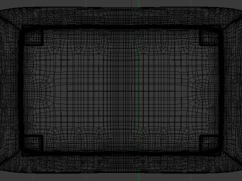 Heritage Moss Fabric Ottoman Bench 3D 모델