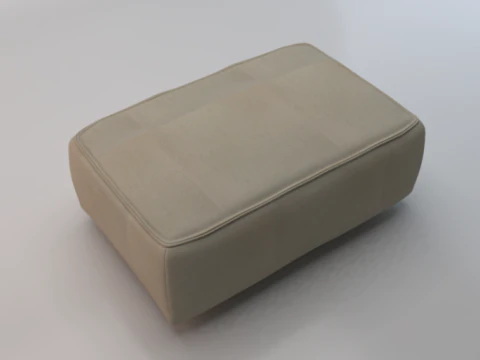 Panca ottomana in tessuto Heritage Papyrus Modello 3D