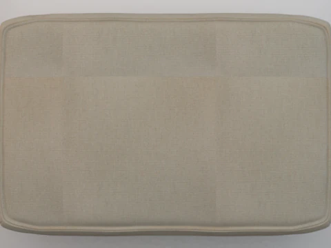 Heritage Papyrus Fabric Ottoman Bench 3D Model