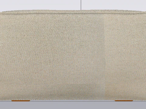 Heritage Papyrus Fabric Ottoman Bench 3D Model