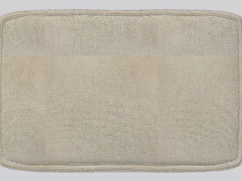 Heritage Papyrus Fabric Ottoman Bench 3D Model