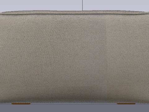 Heritage Papyrus Fabric Ottoman Bench 3D Model