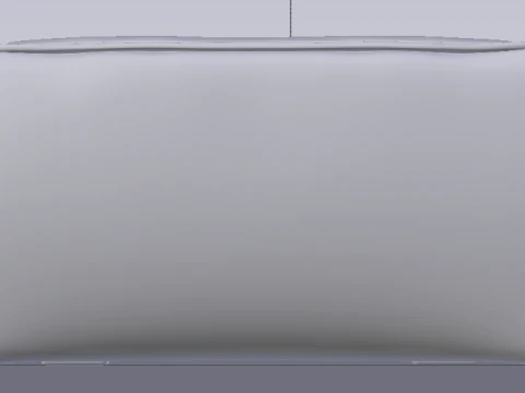 Heritage Papyrus Fabric Ottoman Bench 3D Model