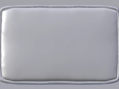 Heritage Papyrus Fabric Ottoman Bench 3D Model