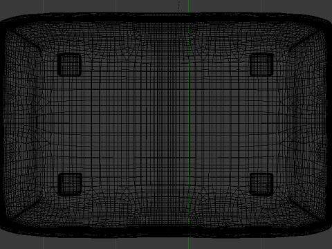 Heritage Papyrus Fabric Ottoman Bench 3D Model