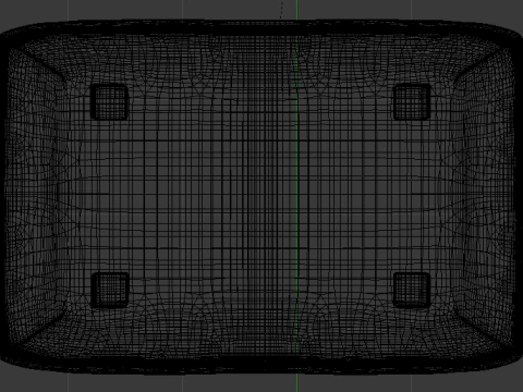 Heritage Papyrus Fabric Ottoman Bench 3D Model