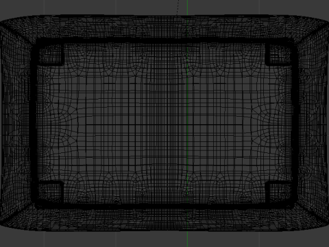 Heritage Papyrus Fabric Ottoman Bench 3D Model