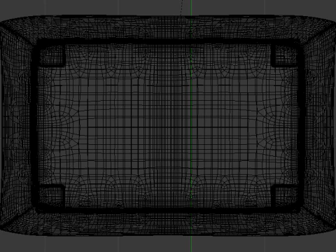 Heritage Papyrus Fabric Ottoman Bench 3D Model