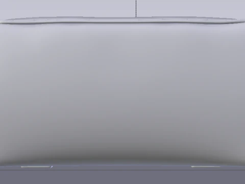 Heritage Rust Fabric Ottoman Bench 3D Model