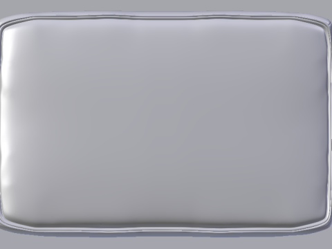 Heritage Rust Fabric Ottoman Bench Modelo 3D