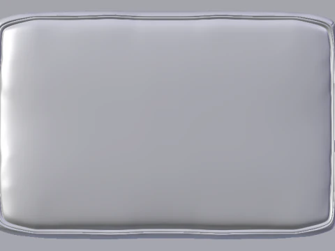 Heritage Rust Fabric Ottoman Bench 3D Model