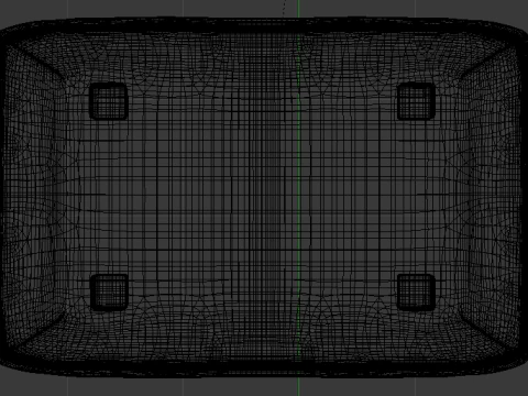 Heritage Rust Fabric Ottoman Bench 3D Model