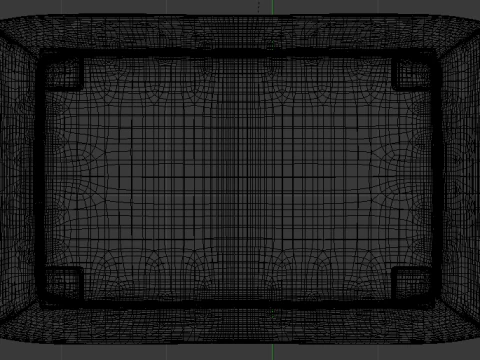 Heritage Rust Fabric Ottoman Bench 3D Model