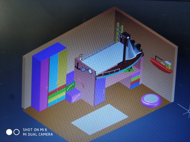 children room 3D 프린트 모델 .c4d .max .obj .3ds .fbx .stl .blend