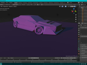 futuristic car 3D Model