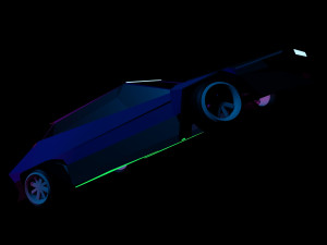 futuristic car 3D Model