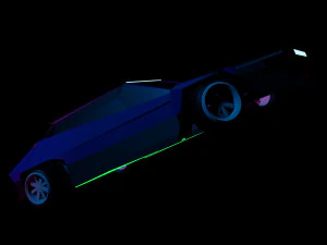 futuristic car 3D Model