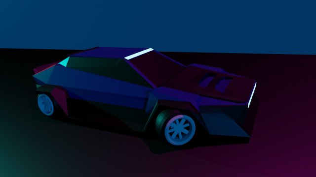 futuristic car Modèle 3D .c4d .max .obj .3ds .fbx .stl .blend