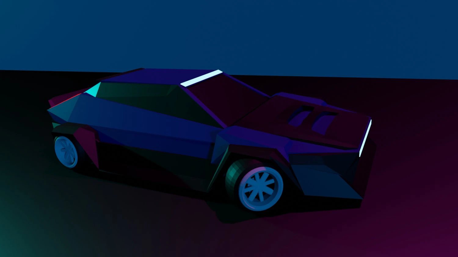 futuristic car 3D Model .c4d .max .obj .3ds .fbx .stl .blend 