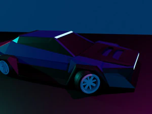futuristisches Auto 3D Modell