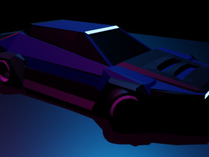 futuristic car 3D Model