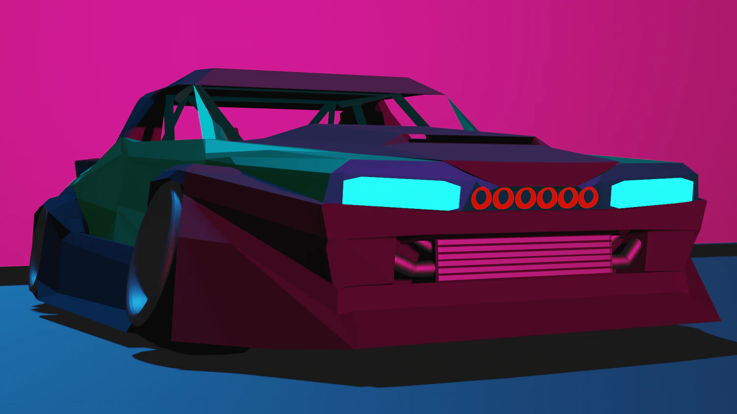 drift car 3D Model .c4d .max .obj .3ds .fbx .stl .blend 