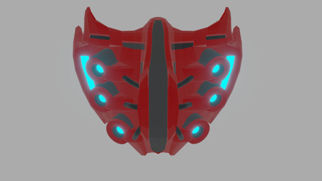 cyber mask 3D Model .c4d .max .obj .3ds .fbx .stl .blend 