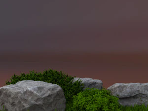 grass and stones 3D Model