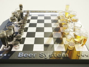 chess beer 3D 模型