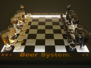 chess beer 3D Модель