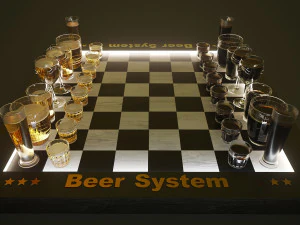 chess beer 3D Model